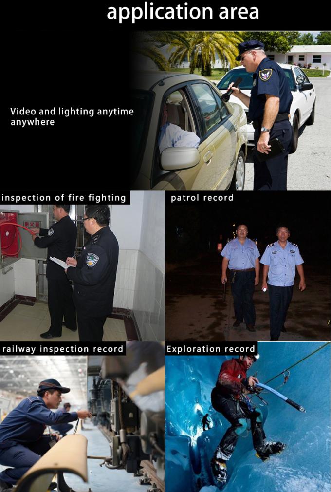 Luz de linterna LED recargable de alta tecnolog&iacute;a con GPS y WiFi para monitoreo de video ferroviario 9