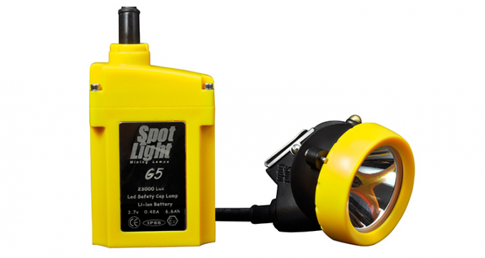 Linterna frontal LED para minero de alta intensidad 20000Lux para uso subterráneo 4