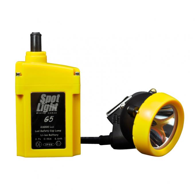 Luz de minería de carbón certificada ATEX 7,8Ah Lithium Ion faro recargable con protección IP68 2