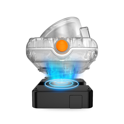 KL6LM Faros de minería LED digitales Lámpara de linterna de minero Lámparas de tapa sin cable de minería recargables
