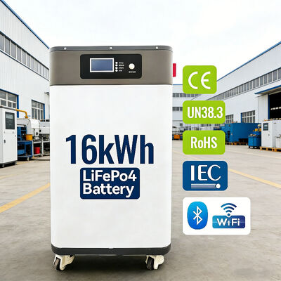 16KWh LiFePO4 Batería de grado dividido NK006 51.2V 314Ah 10KW Inversor Energía solar Almacenamiento de energía en el hogar con Smart BMS