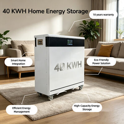 51.2 800Ah 15kwh 20kwh 30kwh 40kwh Grado a LiFePO4 Células de almacenamiento de energía para el hogar Batería integrada Smart BMS con más de 6000 ciclos profundos
