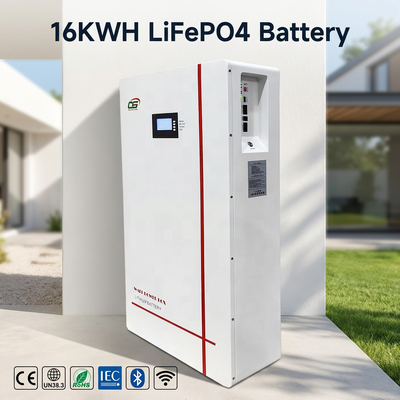 BG02 10kWh 51.2V LiFePO4 paquete de almacenamiento de baterías solares Sistema BMS inteligente Sistema de almacenamiento de energía para el hogar de ciclo ultra largo