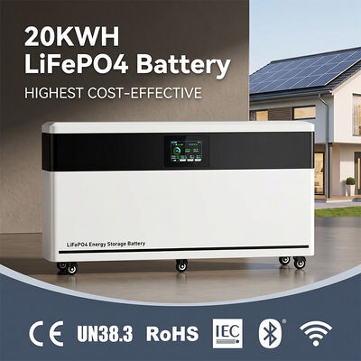 Banco de baterías modular 51.2V 200A con BYD Blade LiFePO4 Celdas y 8000+ ciclos para el almacenamiento de energía en el hogar