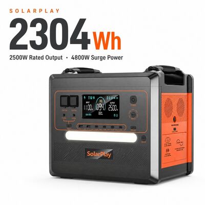 Por mayor 2500W 2304Wh LiFePO4 Generador solar Estación de energía portátil UPS MPPT para el hogar
