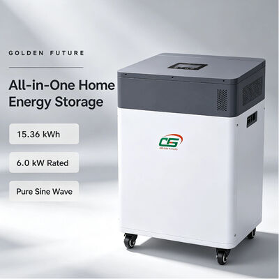 Inversor solar híbrido todo en uno de 6kW 51.2V 15KWH LiFePO4 para respaldo de energía en el hogar